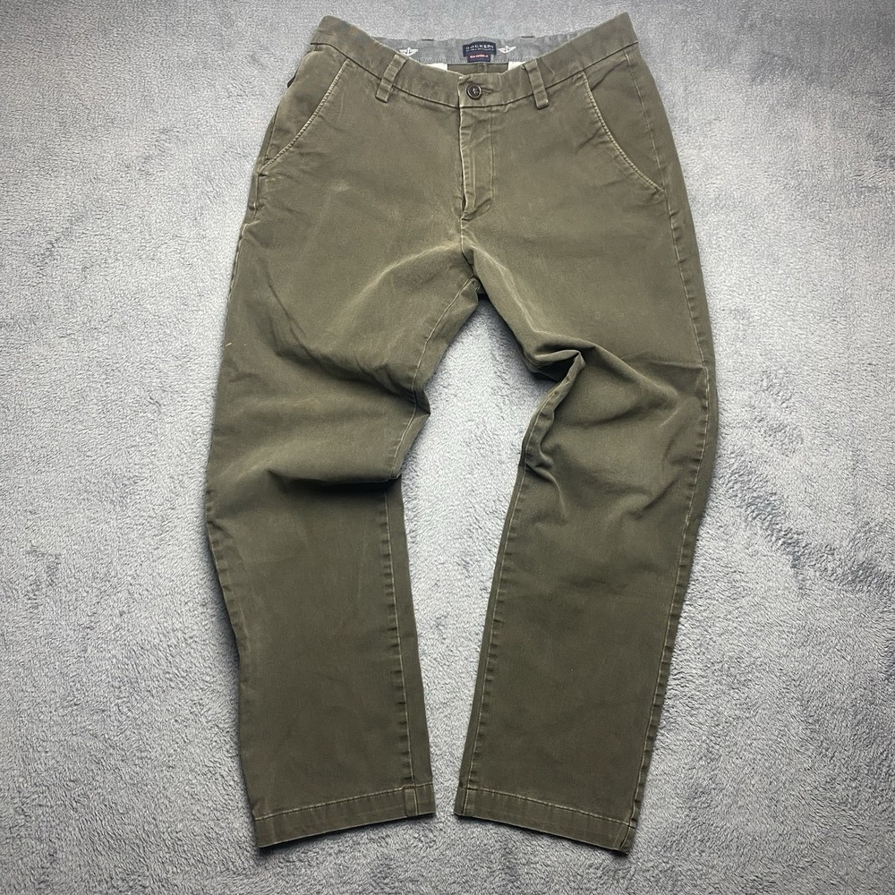 Dockers Pants Men's Slim Tapered Fit Khaki Chino 30x30 Olive Green Casual